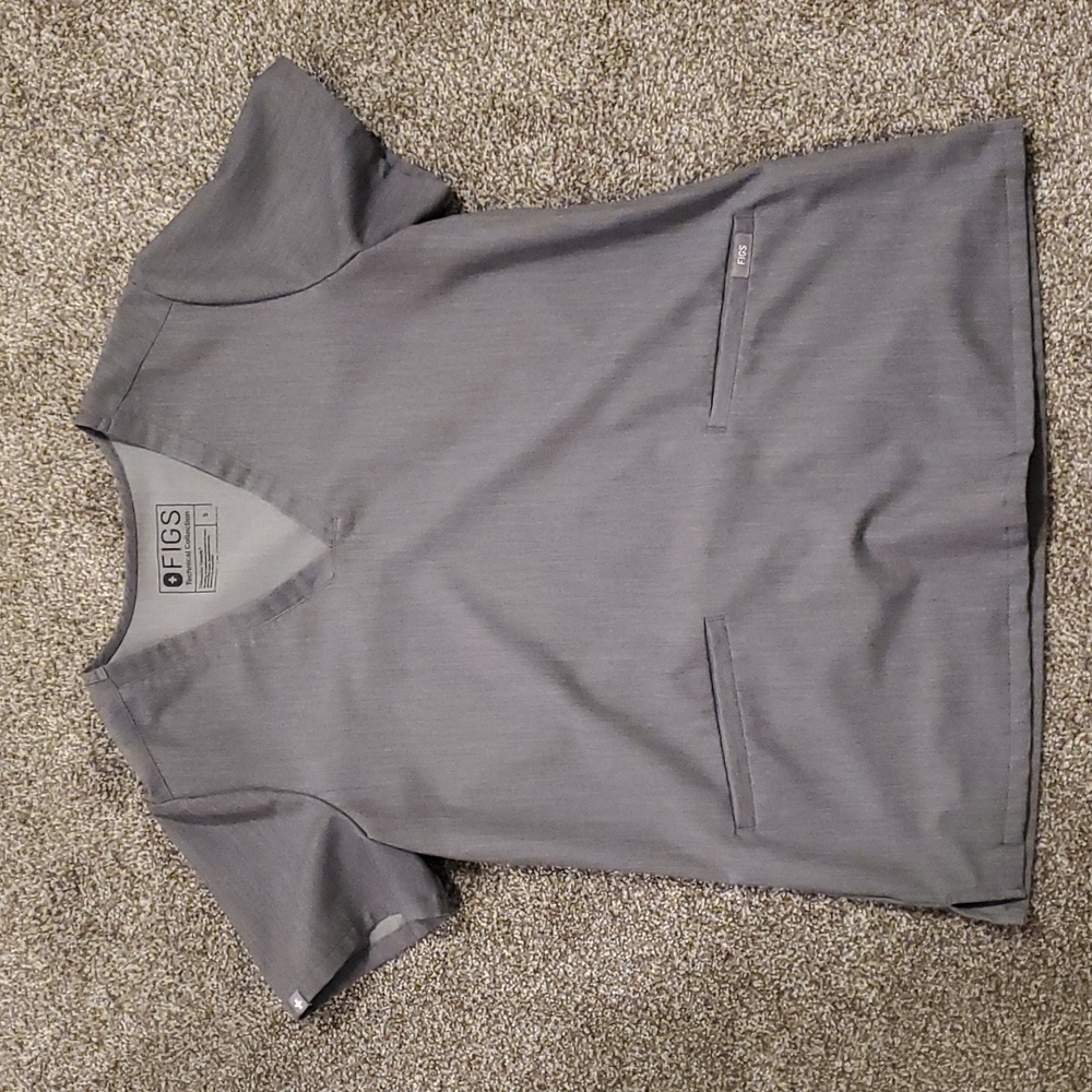 S Graphite FIGS Casma Top